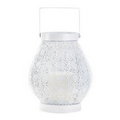 White Lace Design Candle Lamp